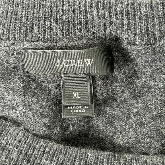 J. Crew Frenchie French Bulldog Dark Gray Sweater Wool Blend XL - Picture 5 of 9